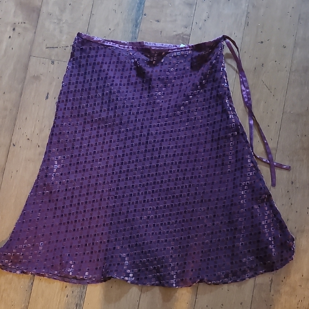 Free People Silk Blend Skirt